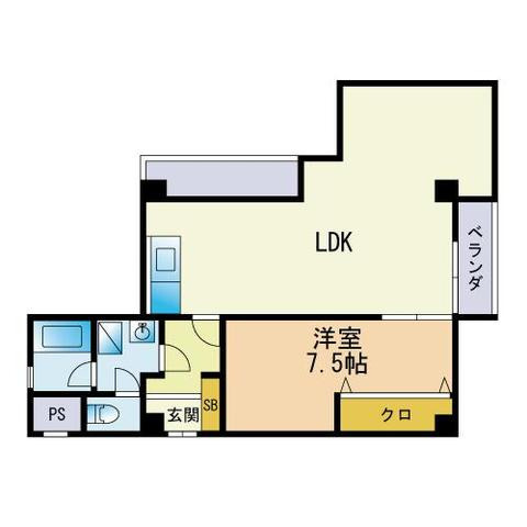 オリンピアマンション高宮の間取り