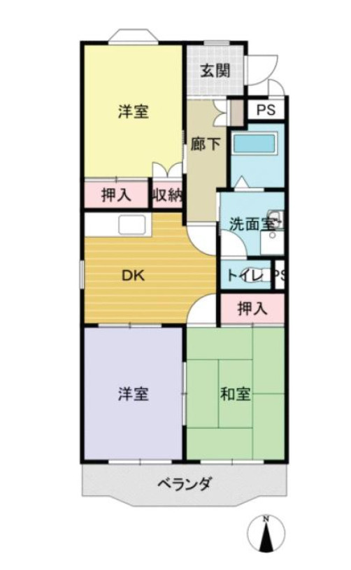 名古屋市中川区一色新町3丁目　収益マンションの間取り