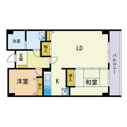 マイルーセント薬院の間取り