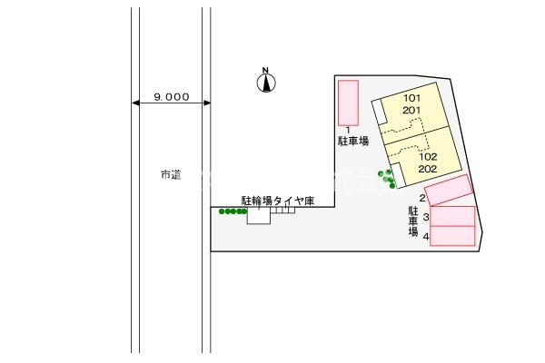 Ａバースの区画図