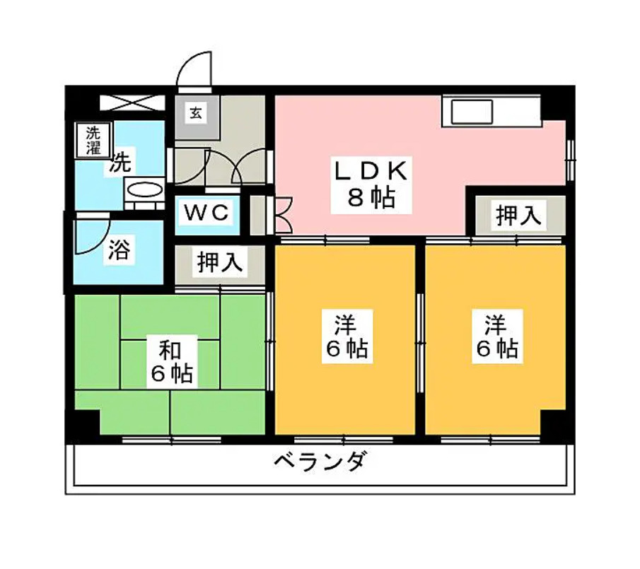 名古屋市西区庄内通4丁目　収益マンションの間取り