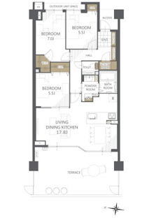 【間取り】グランドヒルズ覚王山法王町松風の邸 