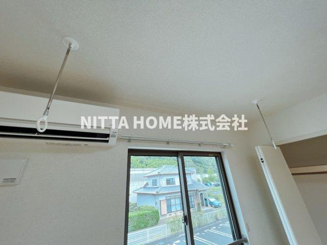 モナプラージュの設備|室内物干しスペースです★