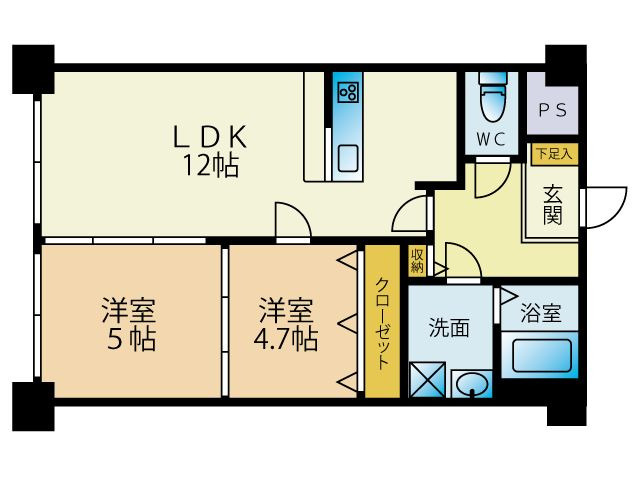 カワイアーバンビルの間取り