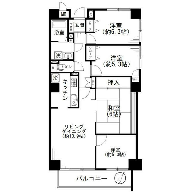 ライフプラザ熊谷の間取り