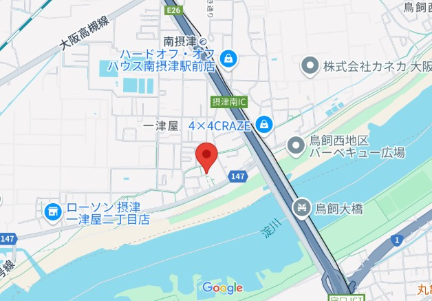 ジーメゾン南摂津の地図