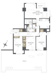 【間取り】クレコマンション 