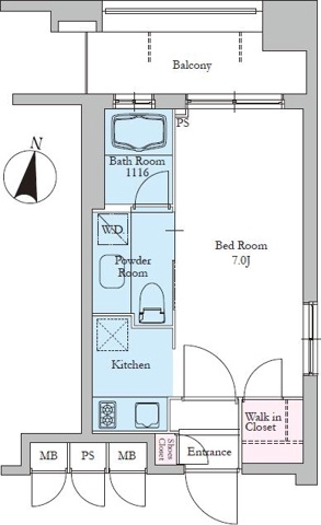 新品家具付きマンション音羽15(KaGood東京)の間取り|※間取りと異なる場合は現状を優先します。