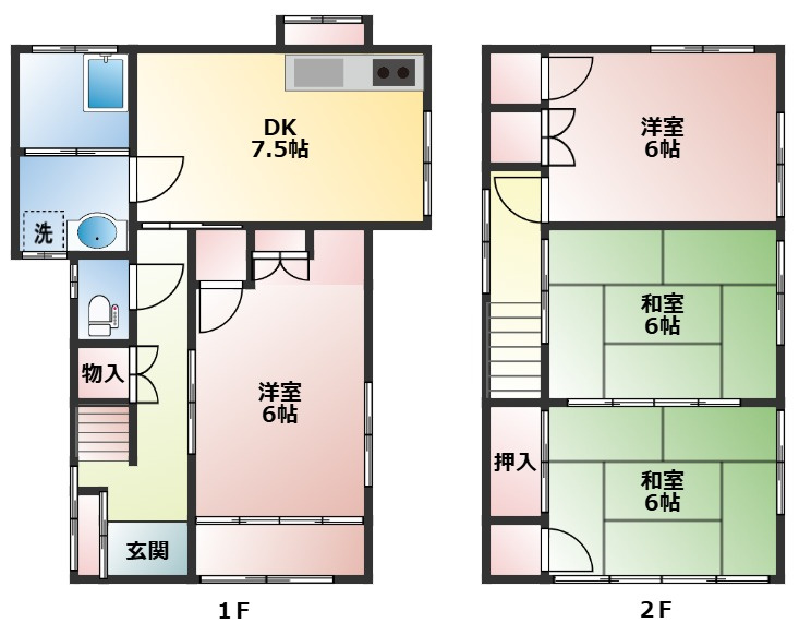 呉市焼山桜ヶ丘３丁目の一戸建て