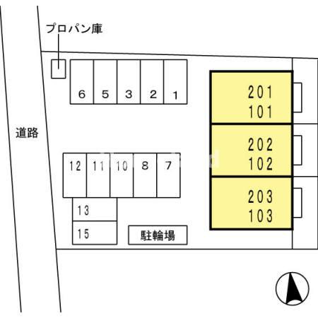 コーラルヴィラ 松島Ⅱの区画図