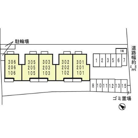 プチ・ロワイヤルの区画図