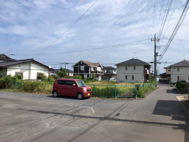 売地　ひたちなか市堀口の前面道路含む現地写真