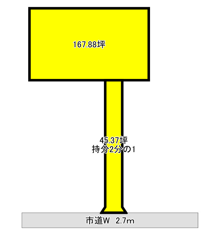 売地　ひたちなか市堀口の区画図
