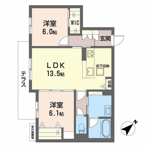 シャーメゾンCherienの間取り