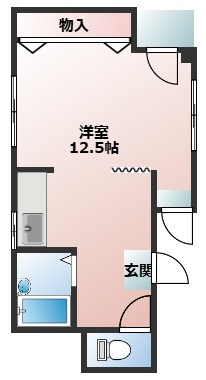 コーポはりまや2の間取り