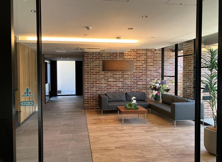 落ち着いたロビーです