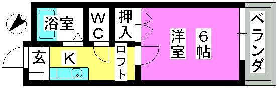 【間取り】 | 第３的野コーポ