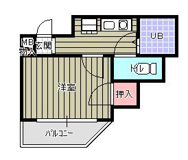 ライベストコート南福岡の間取り