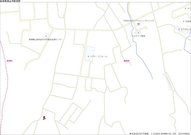 〇土地　高山市新宮町　900万の地図