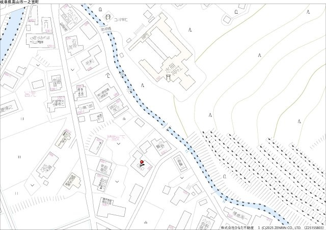 戸建　高山市一之宮町　1800万の地図