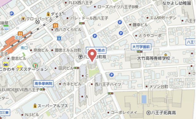 祝：成約済み　西八王子ハイツ　Ｄ棟　八王子市　中古マンションの地図|～仲介手数料無料☆八王子ひなた不動産～西八王子ハイツ　D棟