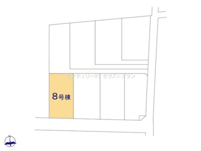 【区画図】 | 太田第14下田島町 8号棟 | 区画図