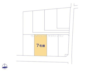 【区画図】 | 太田第14下田島町 7号棟 | 区画図