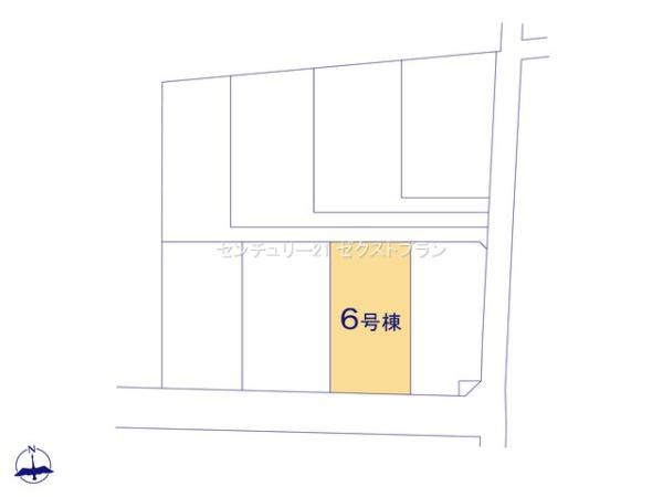 太田第14下田島町 6号棟の区画図|区画図