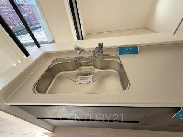 太田第14下田島町 3号棟のキッチン|ビルトイン浄水器付きです。