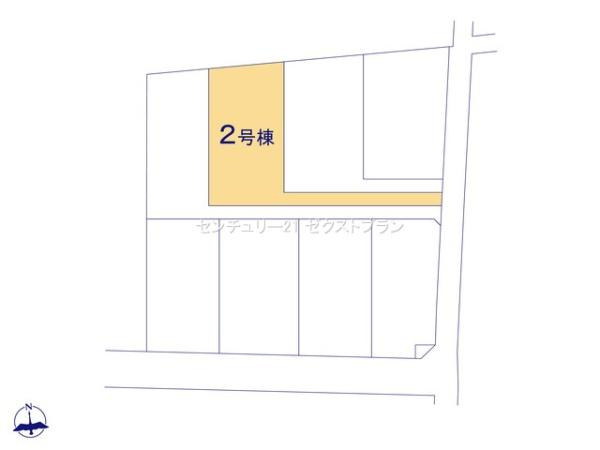 太田第14下田島町 2号棟の区画図|区画図