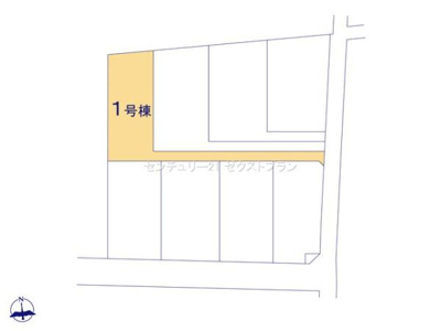 【区画図】 | 太田第14下田島町 1号棟 | 区画図