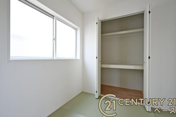 クレイドルガーデン杏町 １号棟 ／新築一戸建の収納|■現地撮影写真■和室にも収納スペース完備！