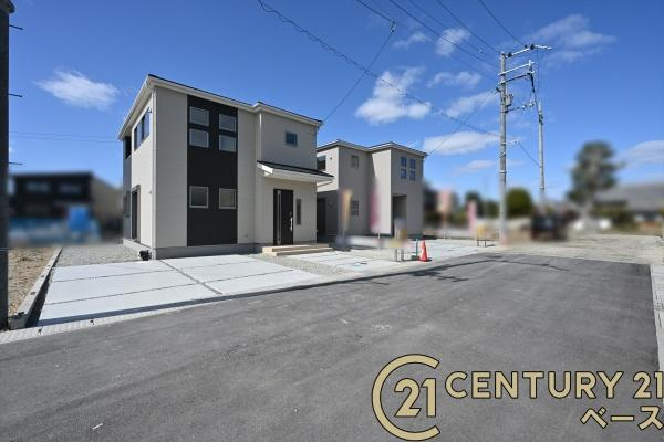 リーブルガーデン田井庄町 １号棟 ／新築一戸建の前面道路含む現地写真|■現地撮影写真■道路と高低差の少ないフラットな敷地です！