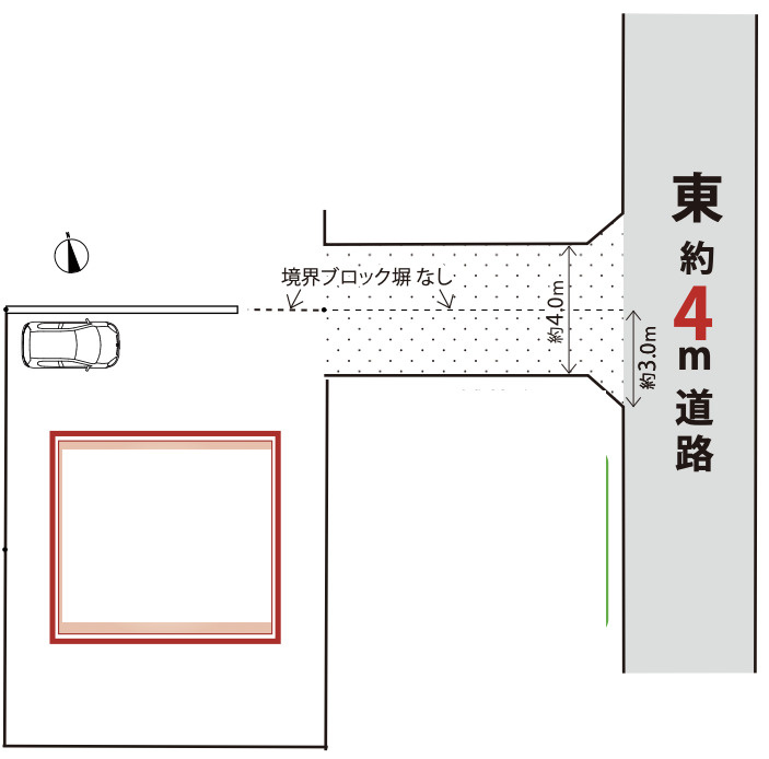 【仲介手数料無料】所沢市上新井１５期Ｂ　所沢市の新築住宅なら西武ハウジングの区画図