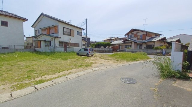 茨城県東茨城郡大洗町東光台　土地102坪の前面道路含む現地写真|道路