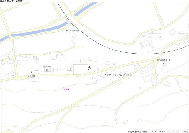土地　高山市一之宮町字　B区画　324万の地図