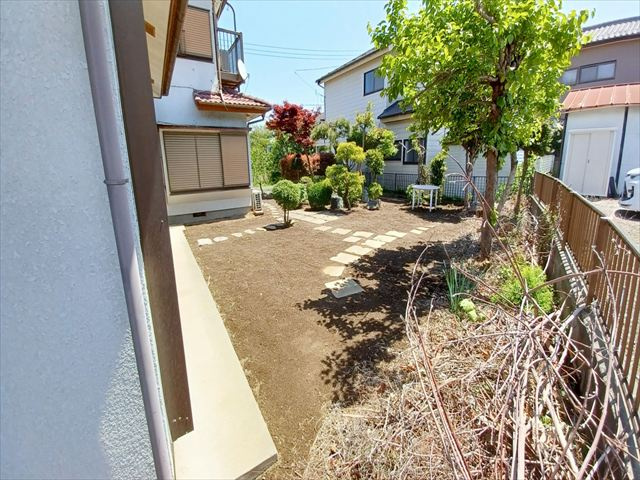 東松山市松山町1丁目　中古戸建の庭