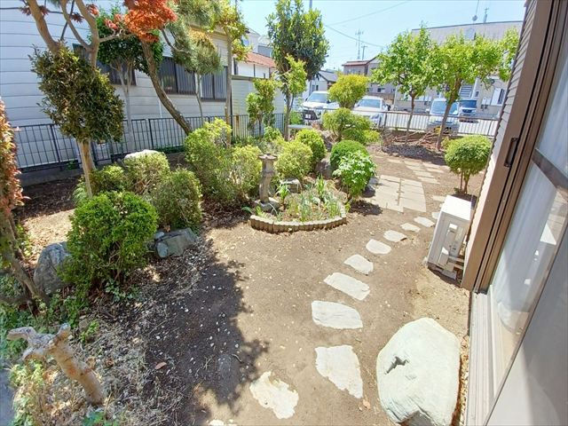 東松山市松山町1丁目　中古戸建の庭