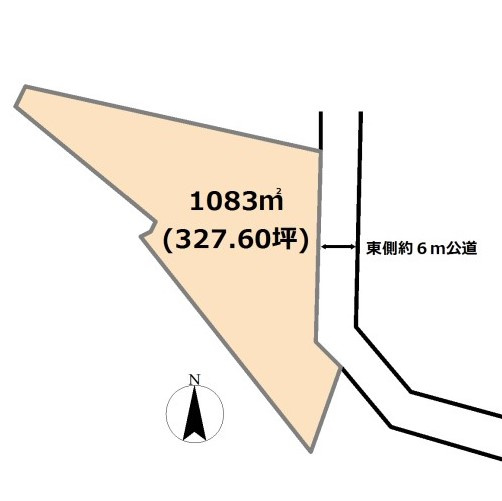 東松山市松山　土地327坪の土地図