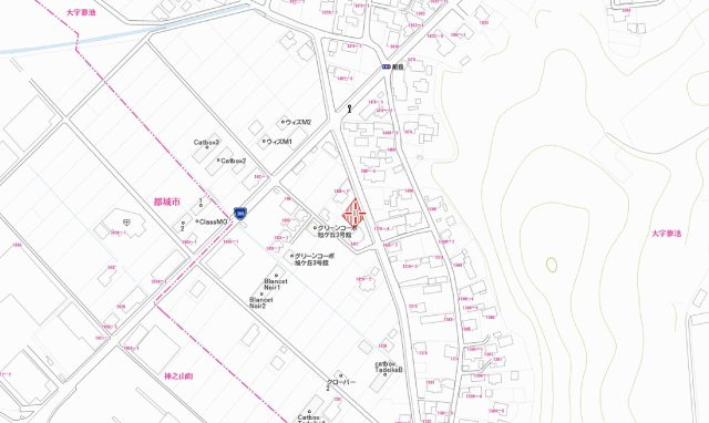 【土地図】 | 北諸県郡三股町蓼池　350万円