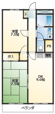 メゾンド都原の間取り