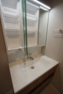 【洗面所】 | 【仲介手数料無料！！】多摩市和田　新築戸建て（全9区画）6号棟　5000万円