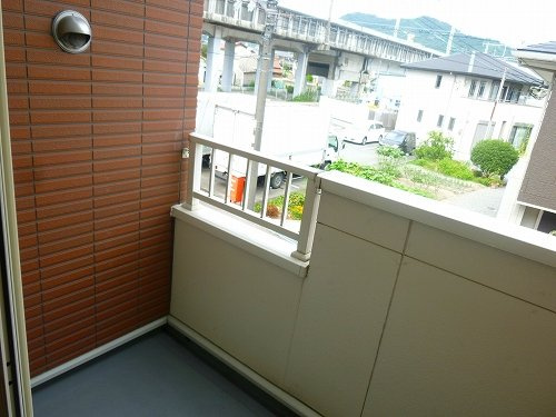 アメニティ・アミノウチＡのバルコニー