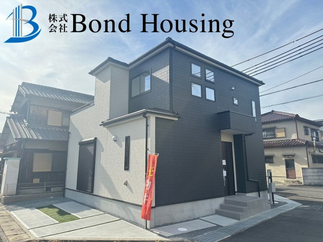 「お車並列2台駐車可」「長期優良住宅」神陵台8丁目 全2棟 1号棟の外観パース