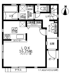 【間取り】 | 茅ヶ崎市中島　オーナチェンジ戸建 | 1階