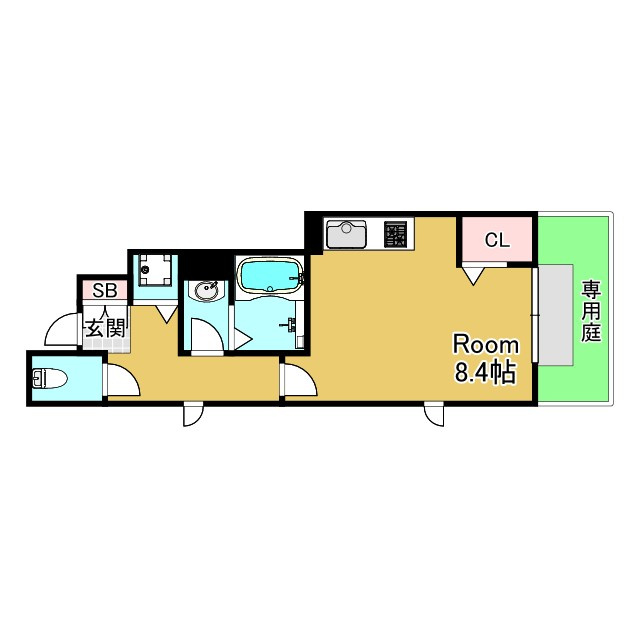 神戸市長田区西山町２丁目のアパートの間取り