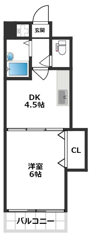 クロスステージ大濠の間取り