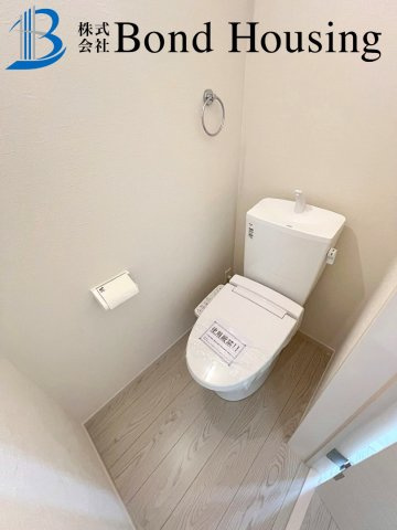 「LDK19.5帖」「お車並列2台可」太寺大野1期 1号棟のトイレ