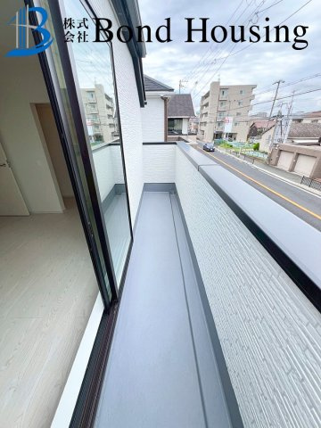 「LDK19.5帖」「お車並列2台可」太寺大野1期 1号棟のバルコニー