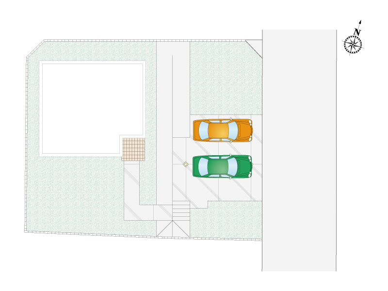 【２号棟：配置図】